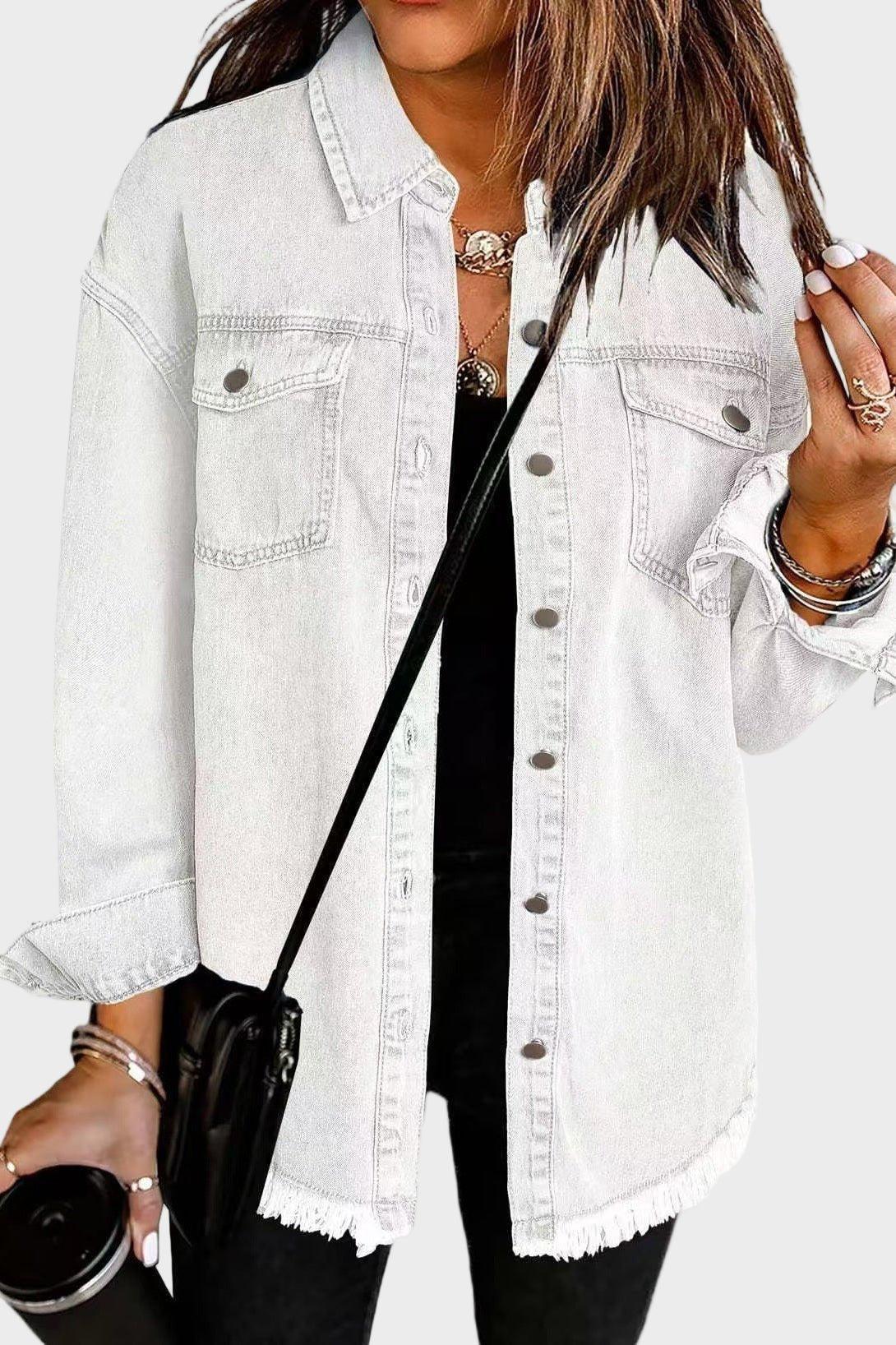 Gry | Veste en jean blanche