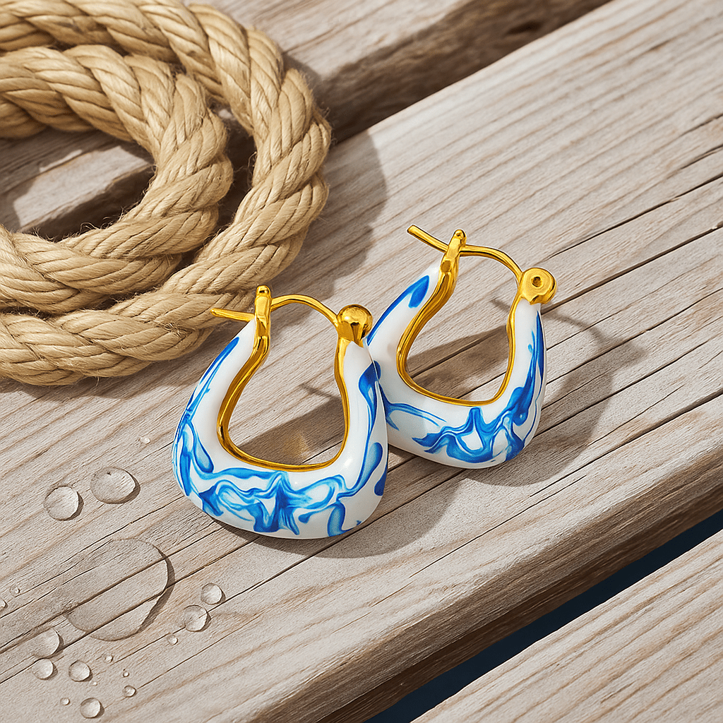 Helene | Boucles d'oreilles créoles en or