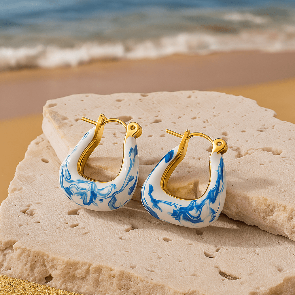 Helene | Boucles d'oreilles créoles en or
