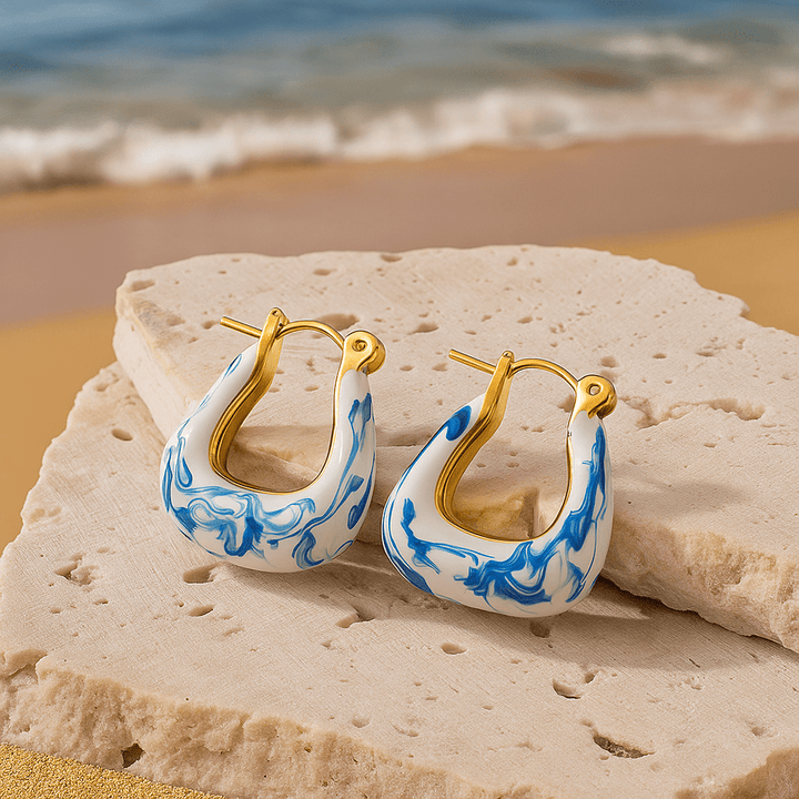 Helene | Boucles d'oreilles créoles en or