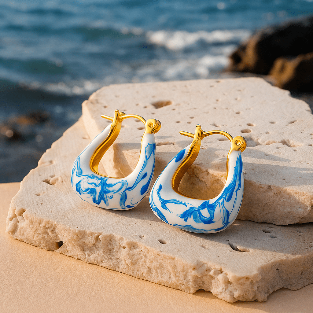 Helene | Boucles d'oreilles créoles en or