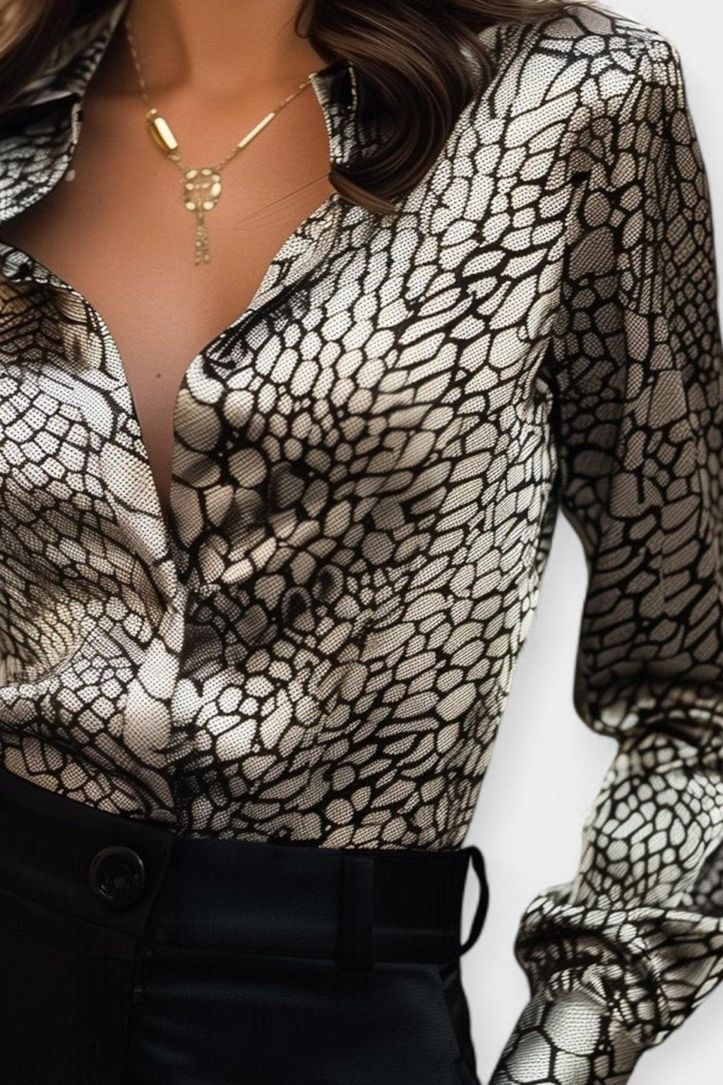 Helene | Chemise en satin