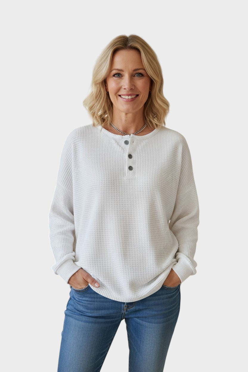 Helle™ | Pull en Maille Waffle