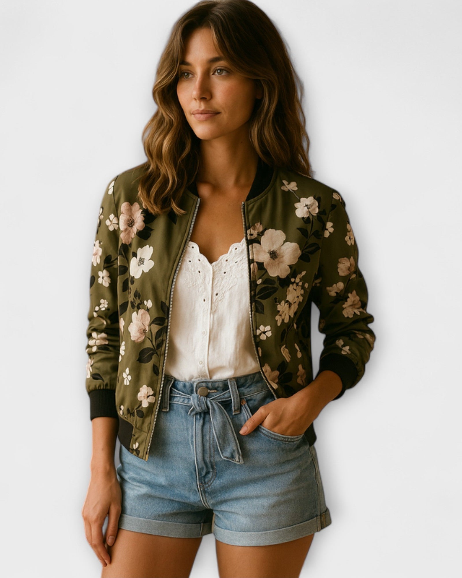 Henriette | Veste bomber florale