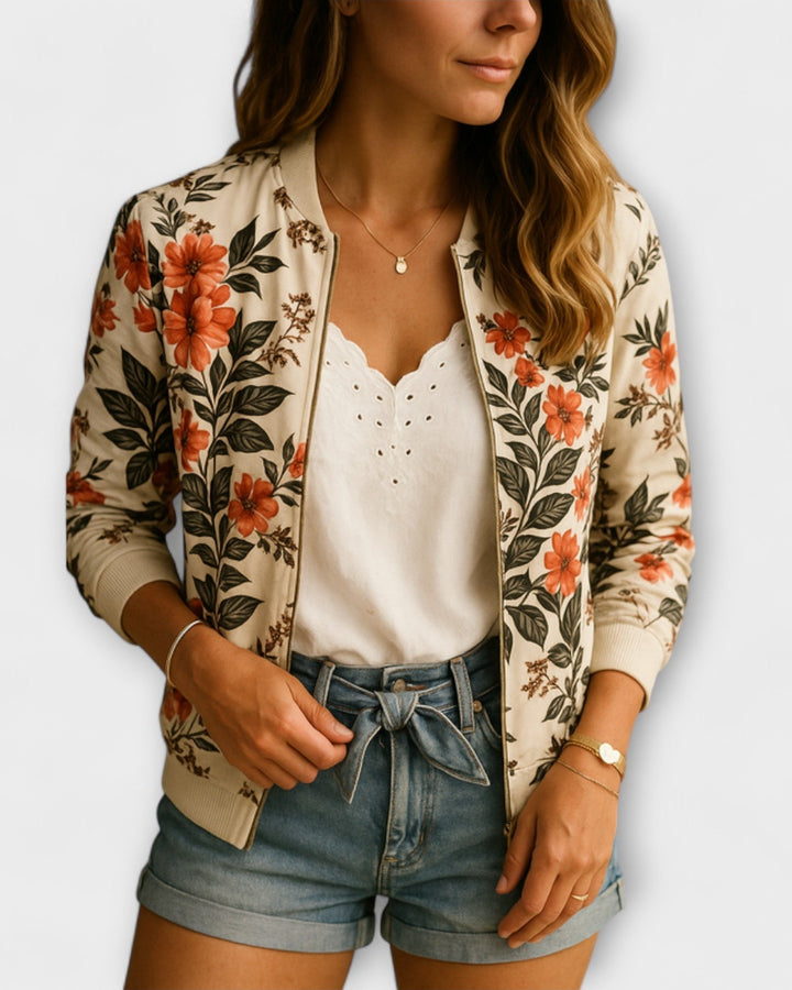 Henriette | Veste bomber florale