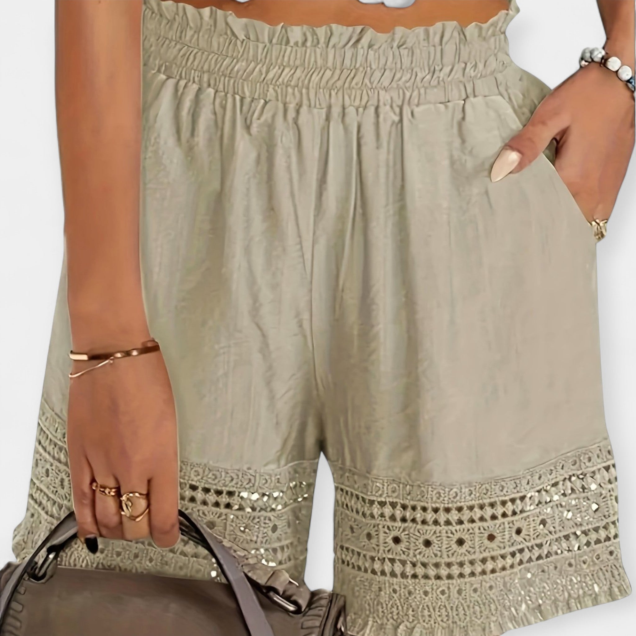 Ida | Pantalons Courts en Dentelle