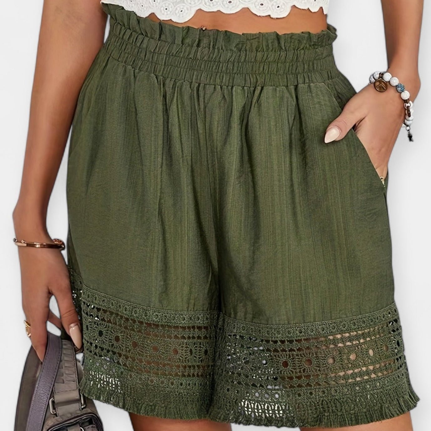 Ida | Pantalons Courts en Dentelle