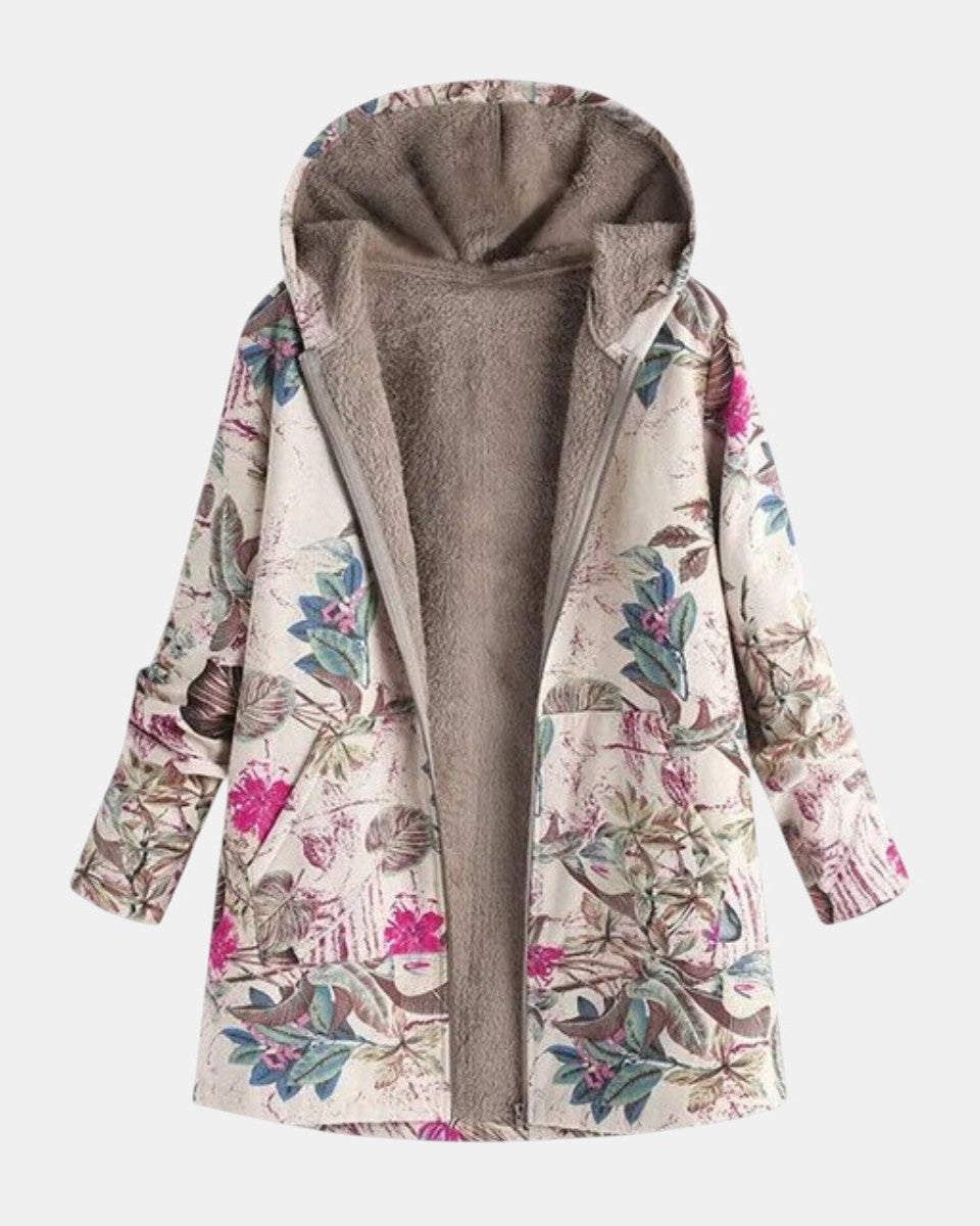 Ivy | Veste Doublée en Fleece Botanique Pastel