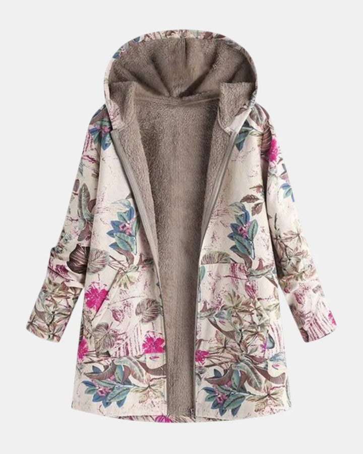 Ivy | Veste Doublée en Fleece Botanique Pastel