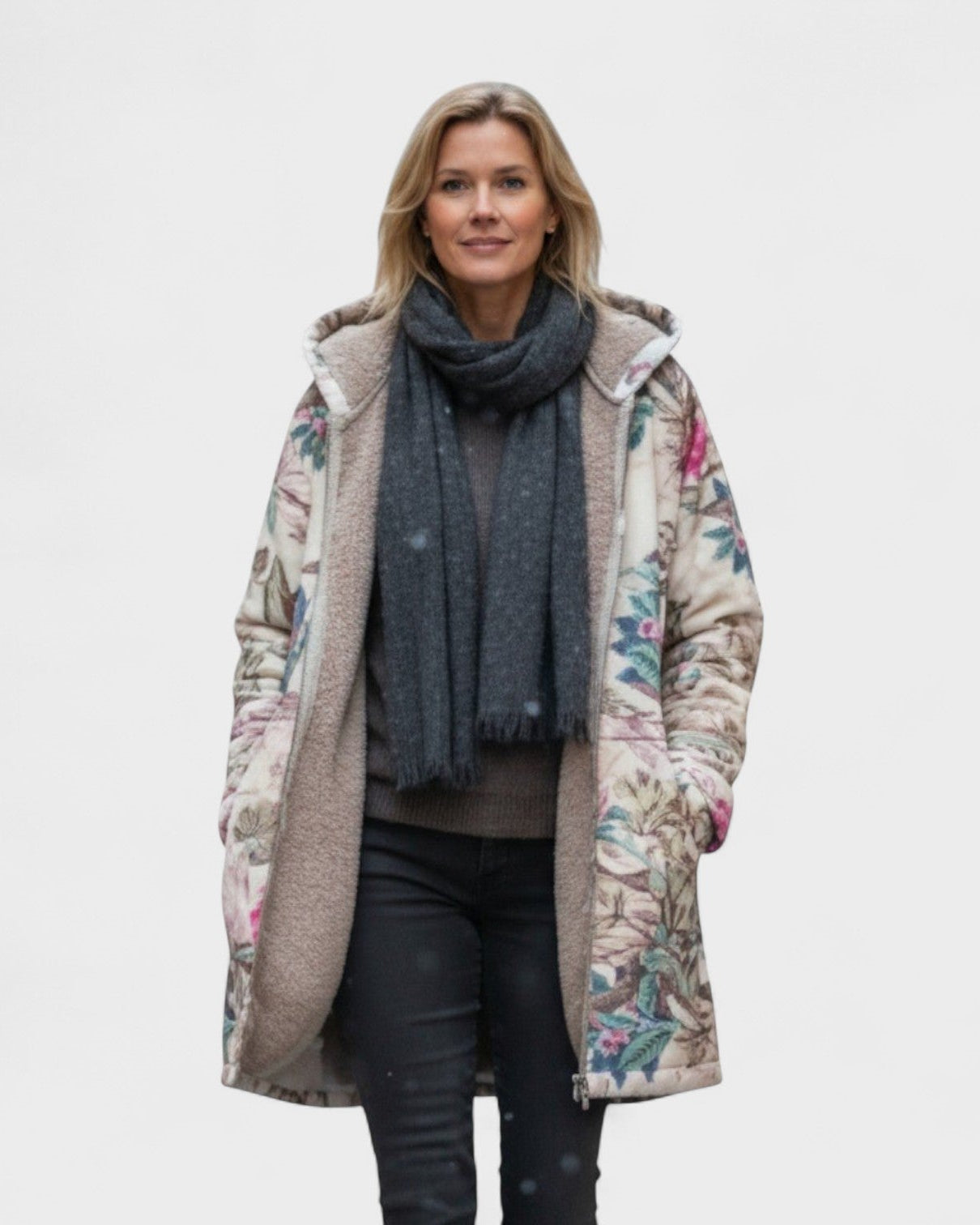 Ivy | Veste Doublée en Fleece Botanique Pastel