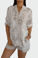 Johanne | Blouse florale bleue