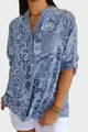 Johanne | Blouse florale bleue