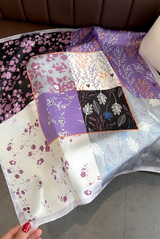 Johanne | Écharpe en Soie Violette