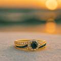 Karla | Bague en Zirconia Bleue