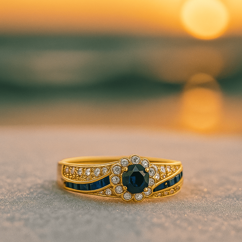 Karla | Bague en Zirconia Bleue