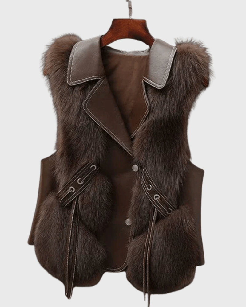 Katrine | Gilet élégant en cuir