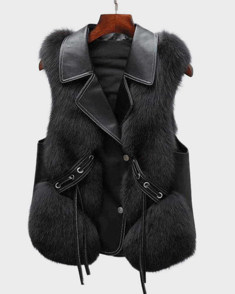 Katrine | Gilet élégant en cuir