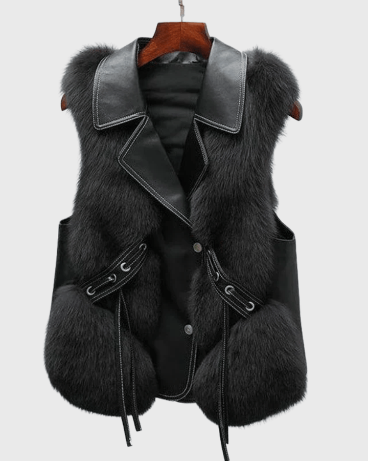 Katrine | Gilet élégant en cuir