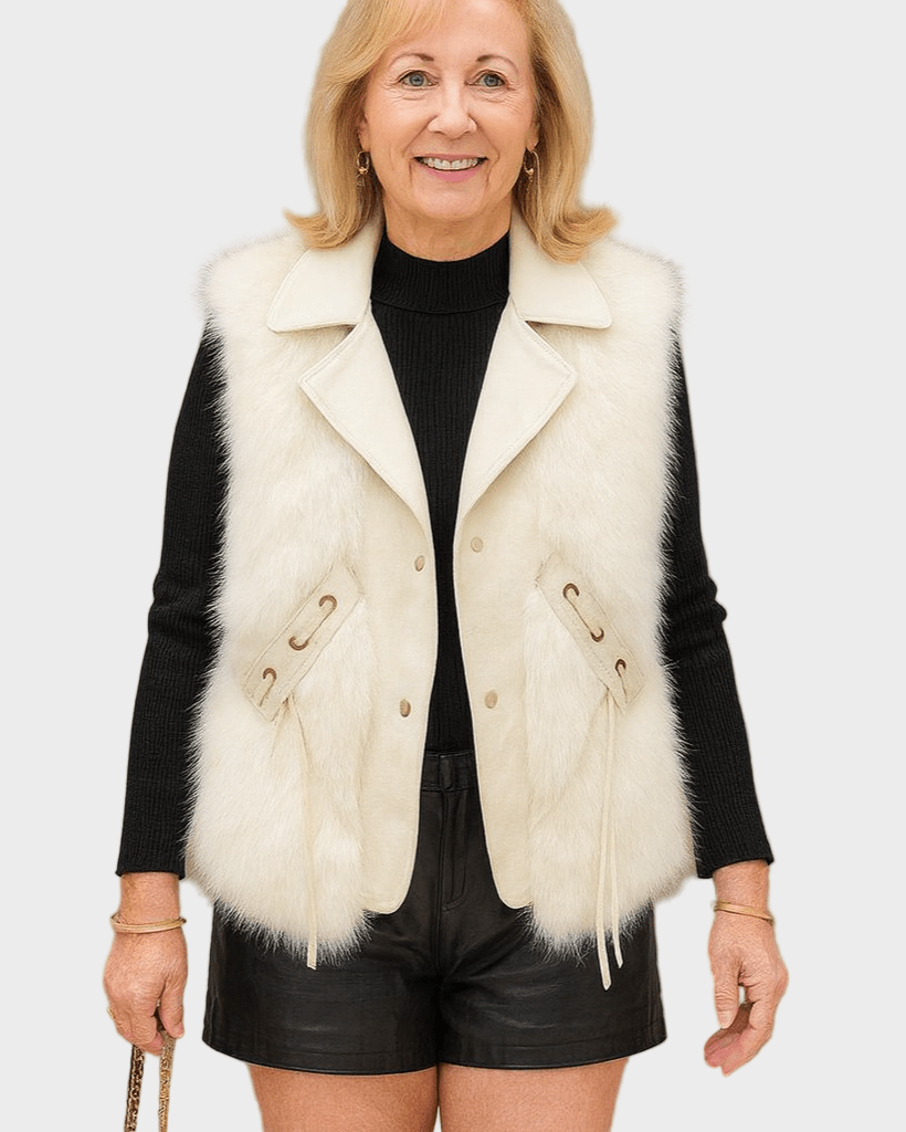 Katrine | Gilet élégant en cuir
