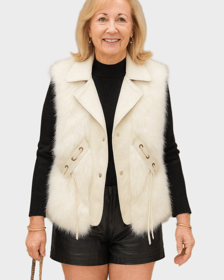 Katrine | Gilet élégant en cuir
