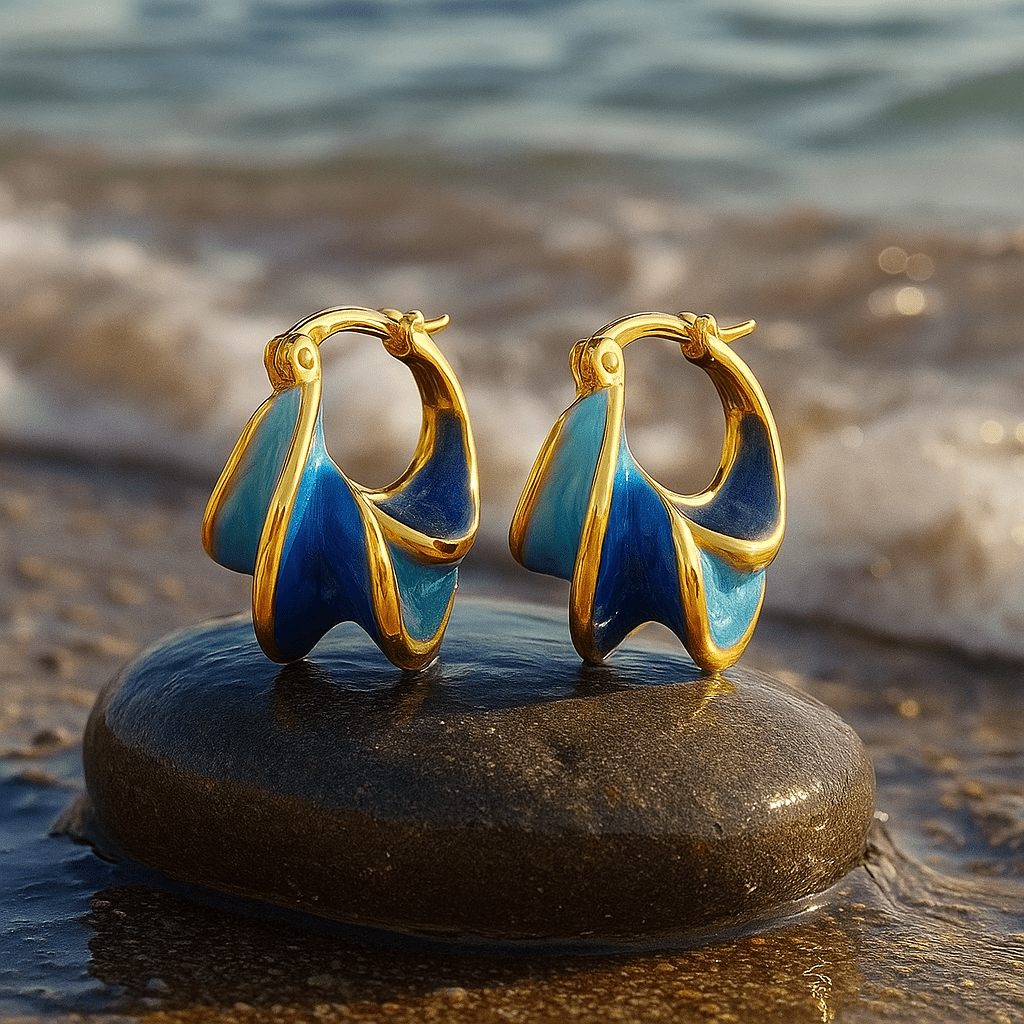 Kirstine | Boucles d'oreilles en émail