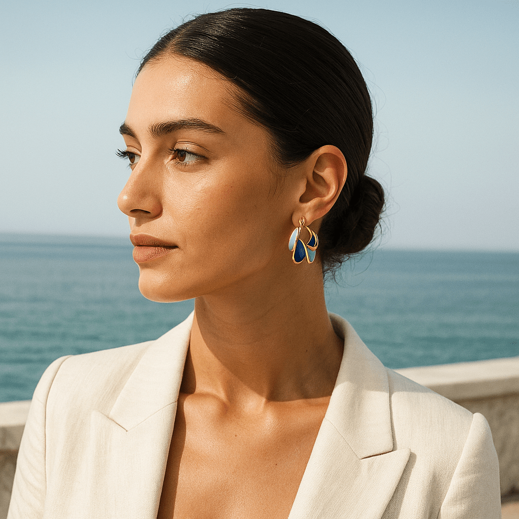 Kirstine | Boucles d'oreilles en émail