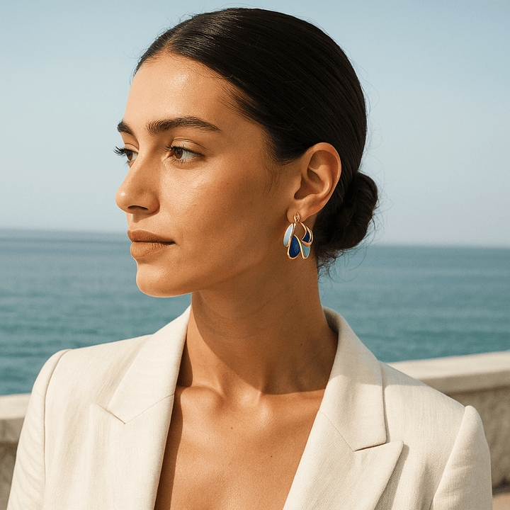 Kirstine | Boucles d'oreilles en émail