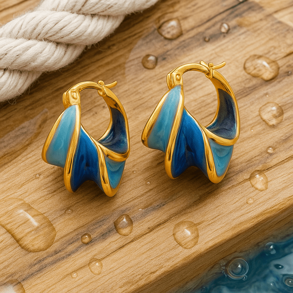 Kirstine | Boucles d'oreilles en émail