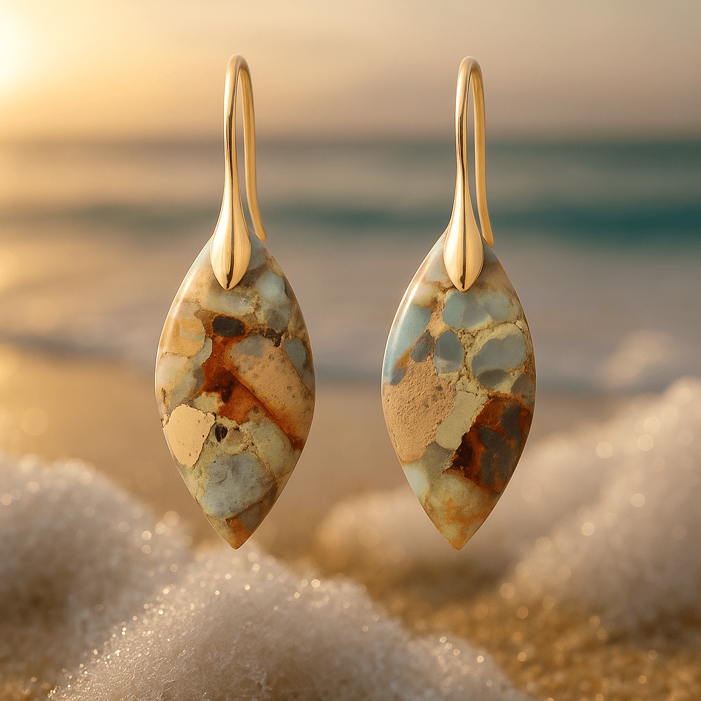 Laura | Boucles d'oreilles en sable marin