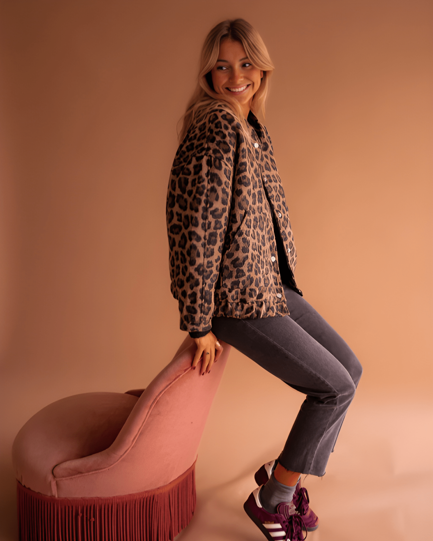 Leona | Veste Bomber Léopard