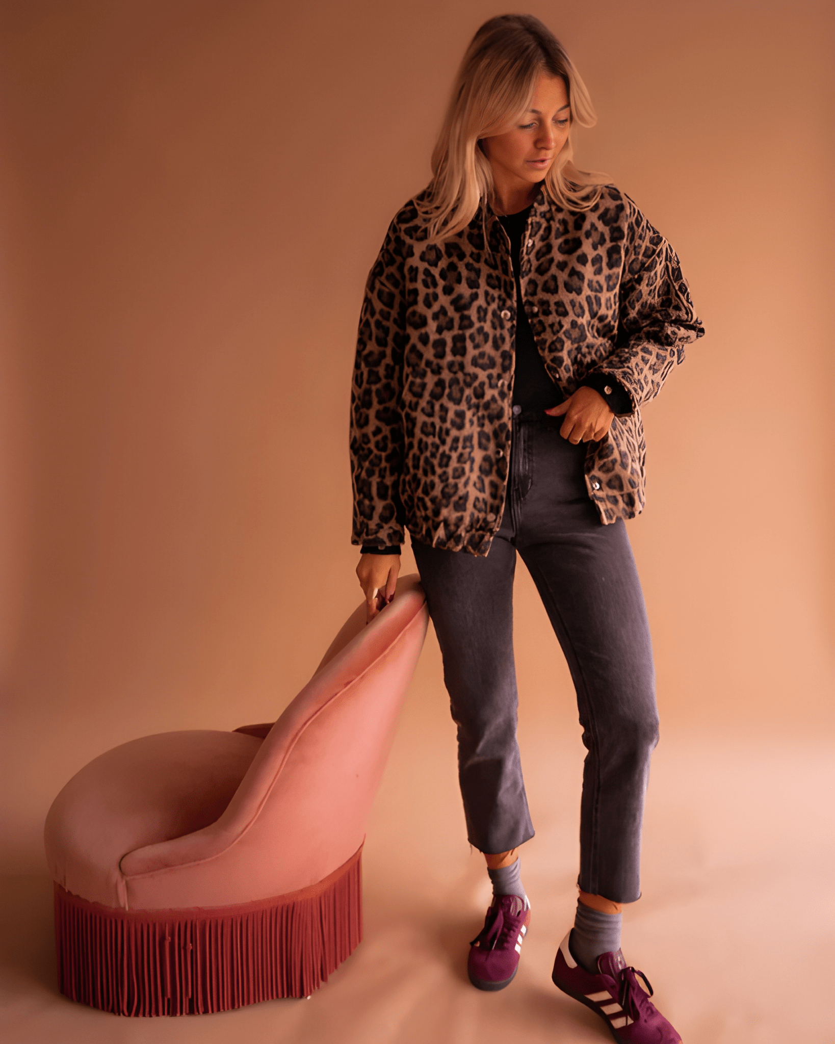 Leona | Veste Bomber Léopard