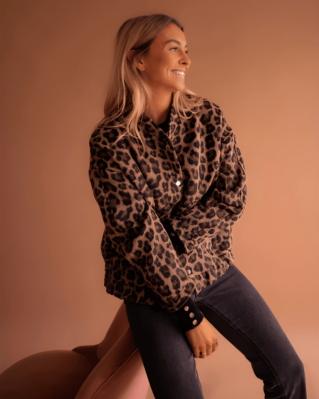 Leona | Veste Bomber Léopard