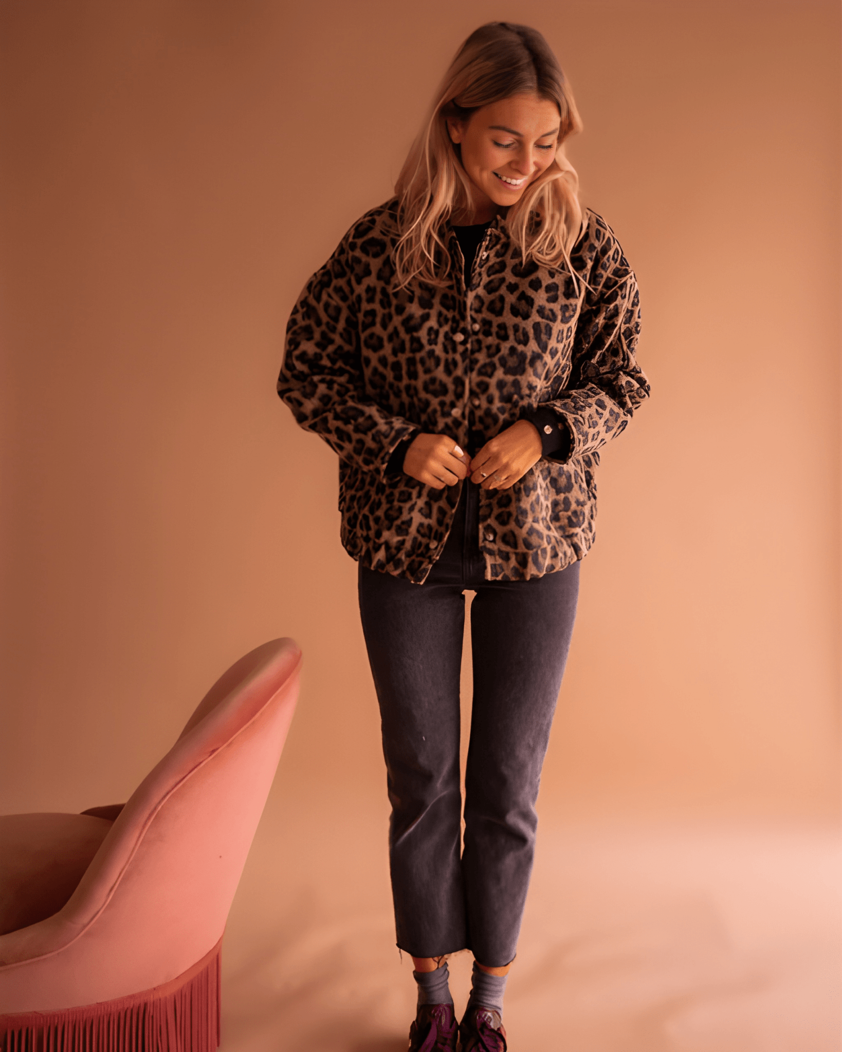Leona | Veste Bomber Léopard