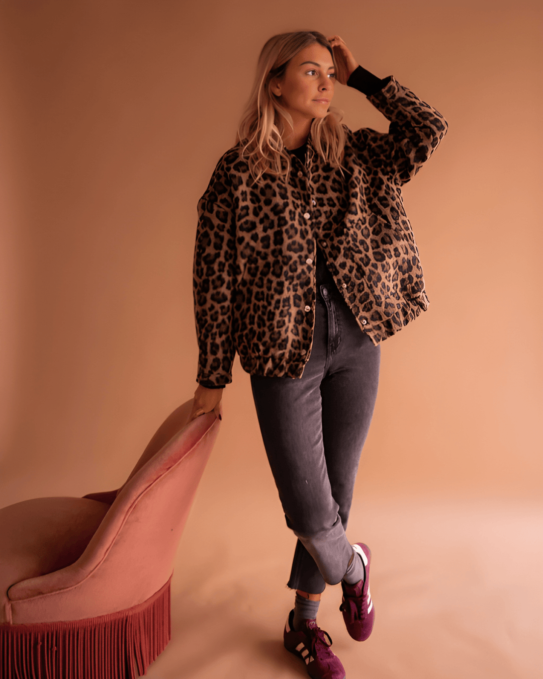 Leona | Veste Bomber Léopard