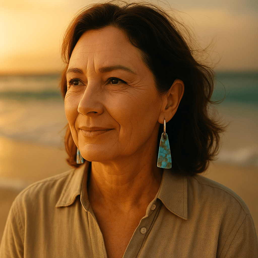 Louise | Boucles d'oreilles bleues