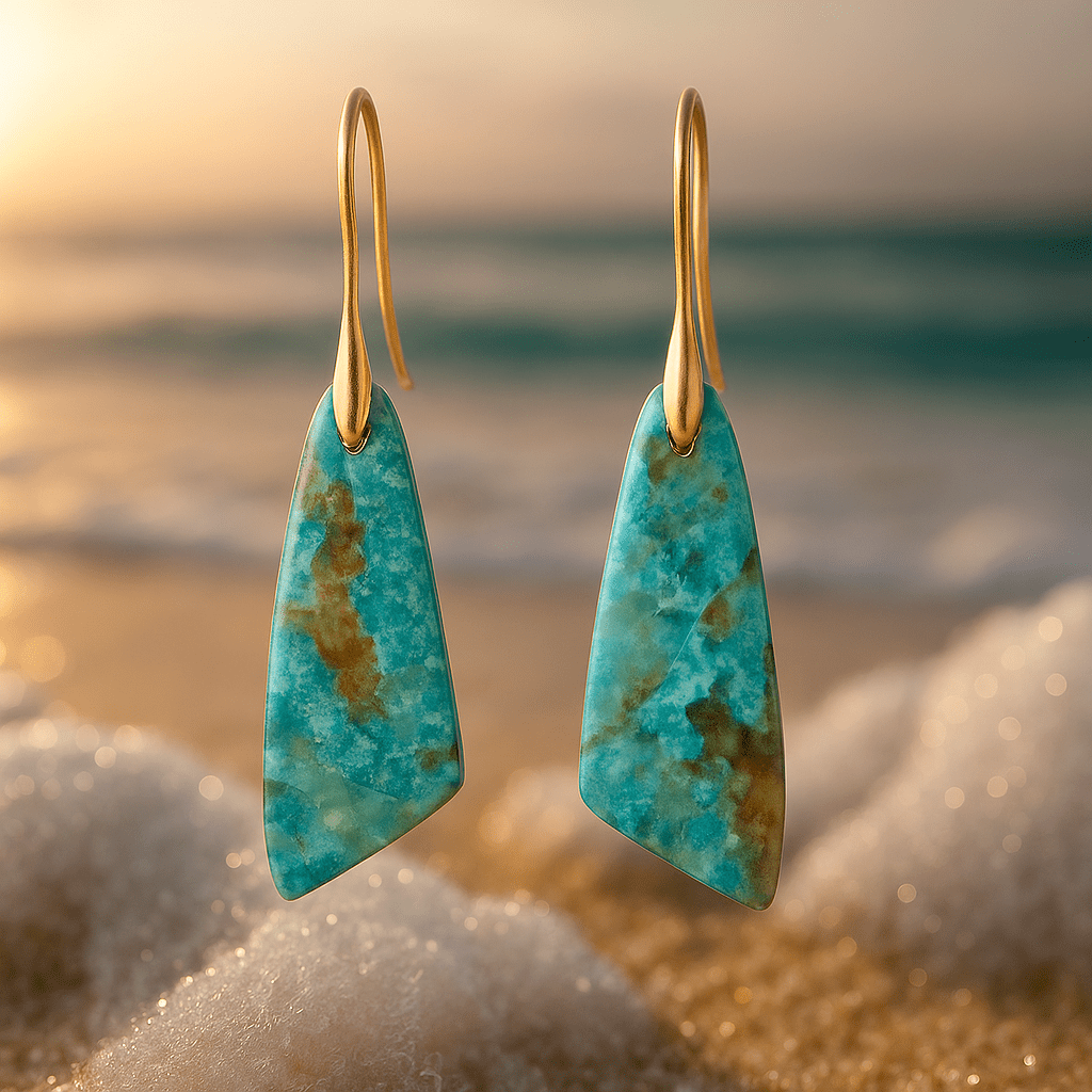 Louise | Boucles d'oreilles bleues