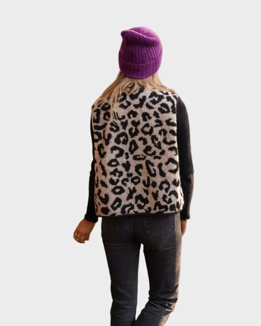 Maja | Gilet à motif léopard