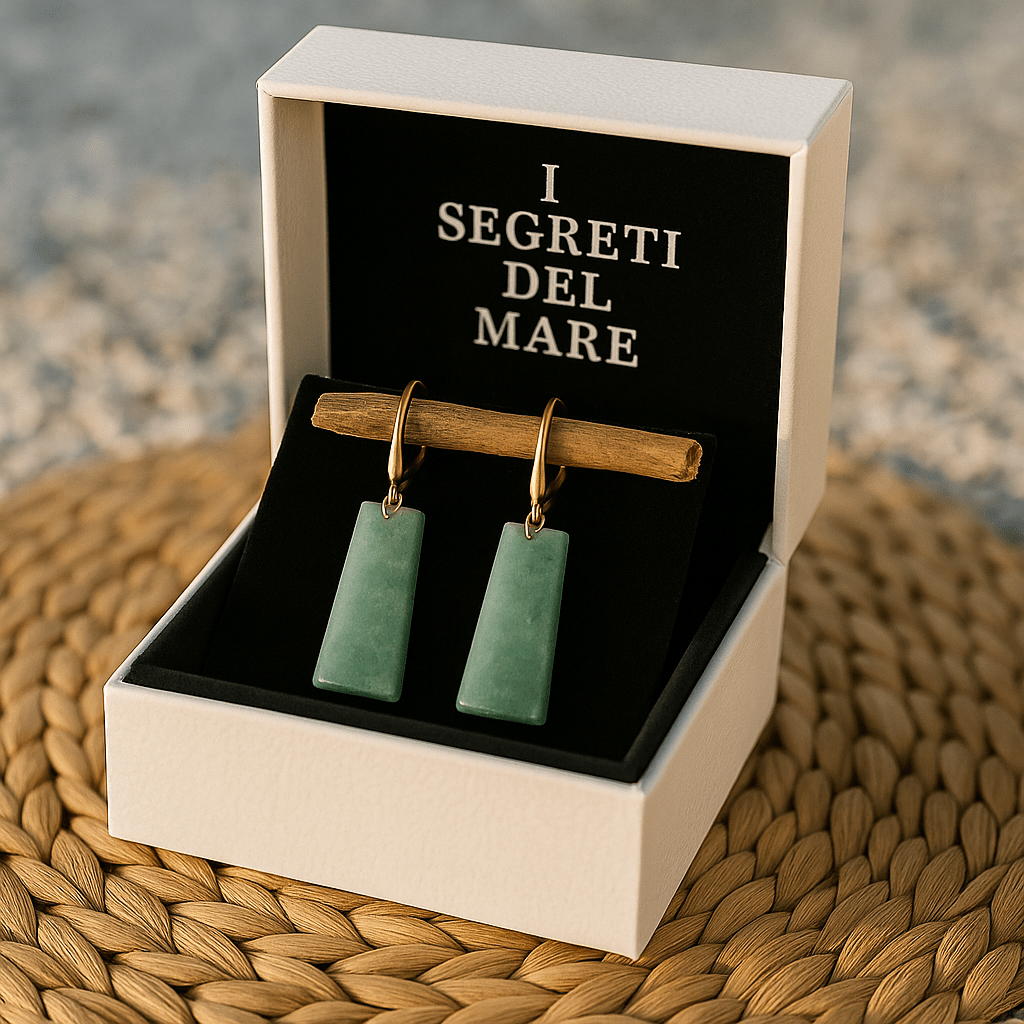 Malou | Boucles d'Oreilles Vert Émeraude