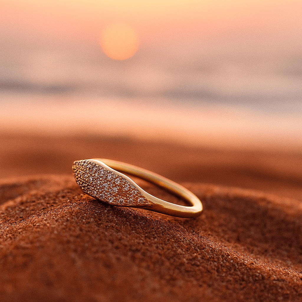 Marie | Bague en or avec zirconium