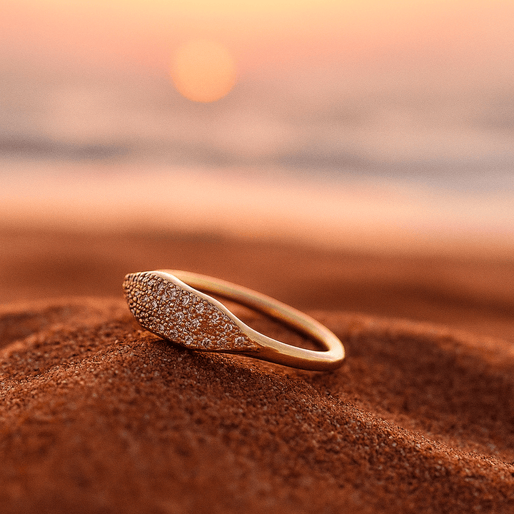 Marie | Bague en or avec zirconium