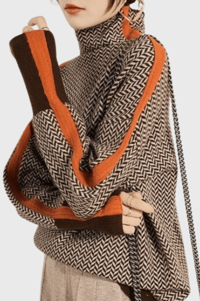 Marie | Pull en laine à col montant