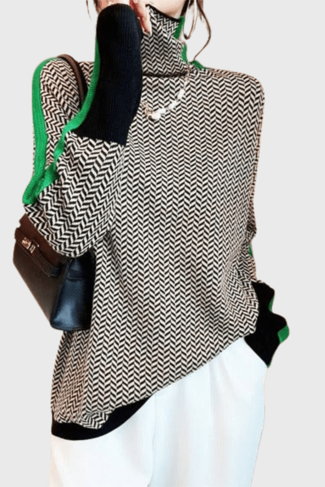 Marie | Pull en laine à col montant