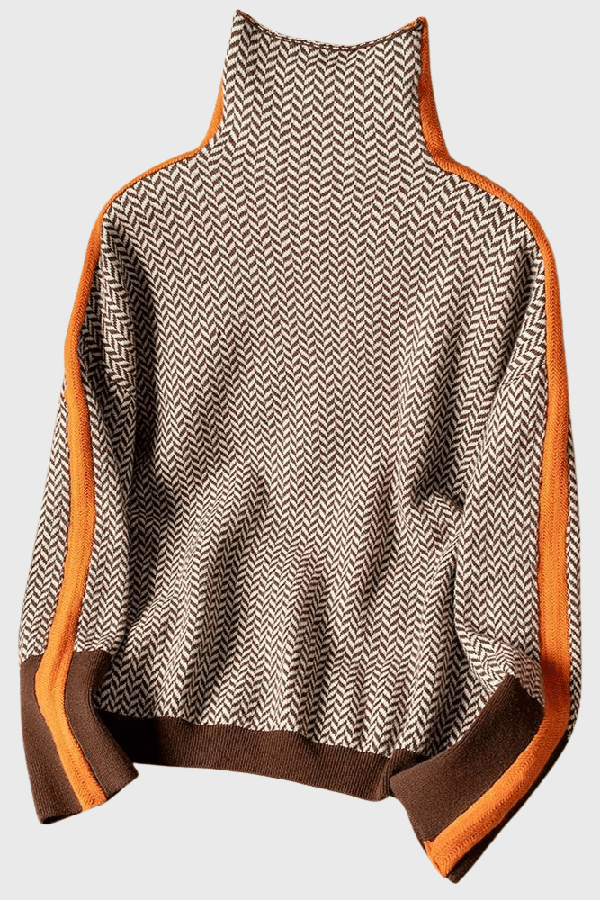 Marie | Pull en laine à col montant