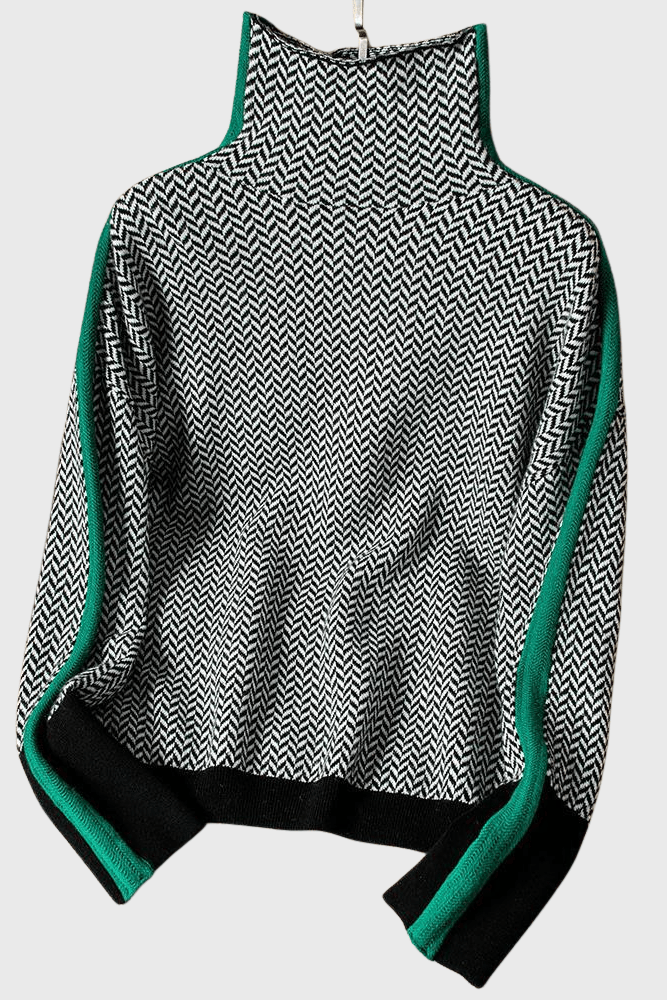 Marie | Pull en laine à col montant