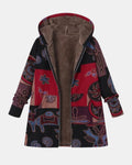 Marina | Veste Hoodie Patchwork Boho Abstrait