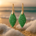 Mille | Boucles d'oreilles lagune verte
