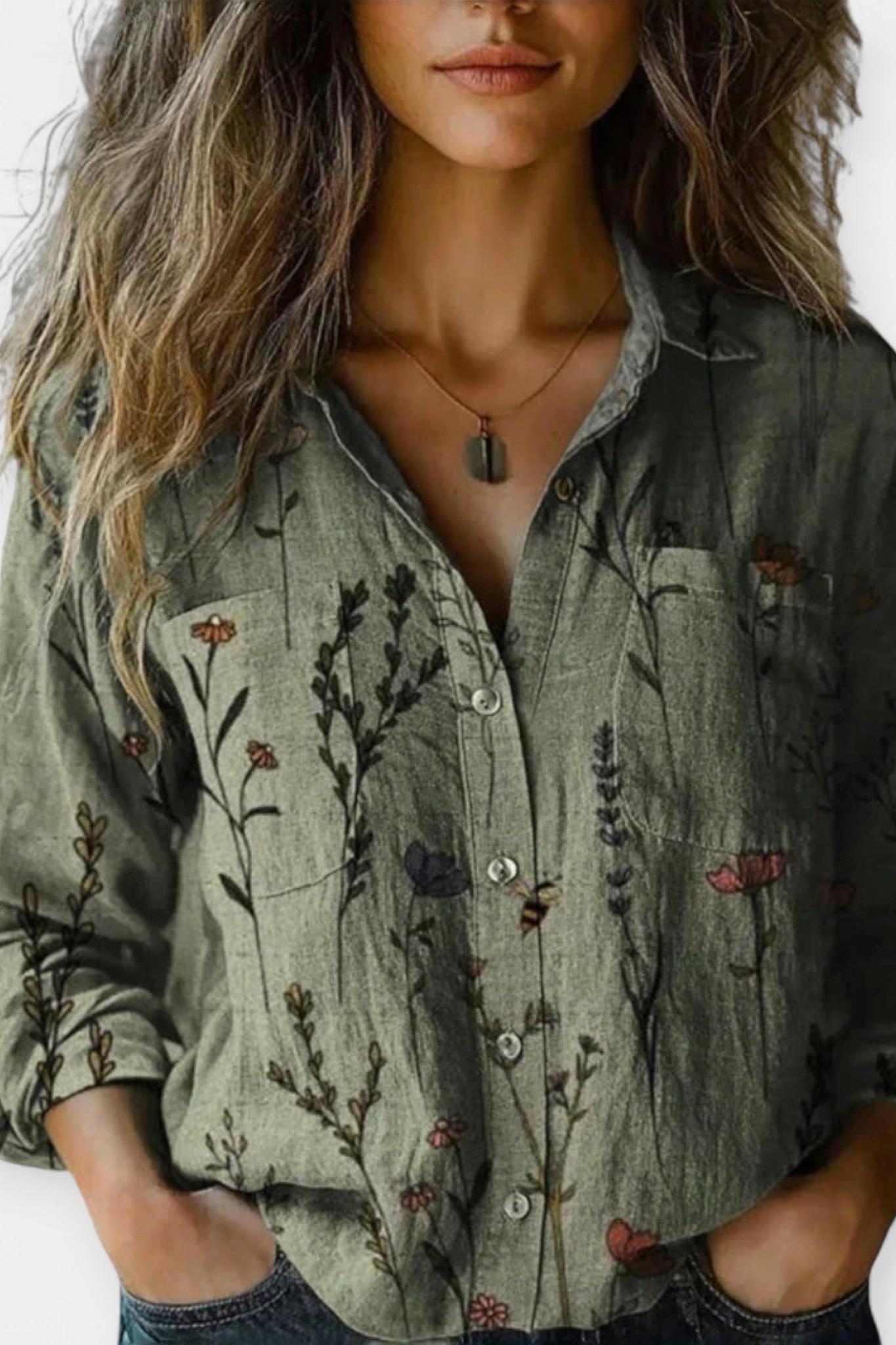 Mille | Blouse vintage à motif