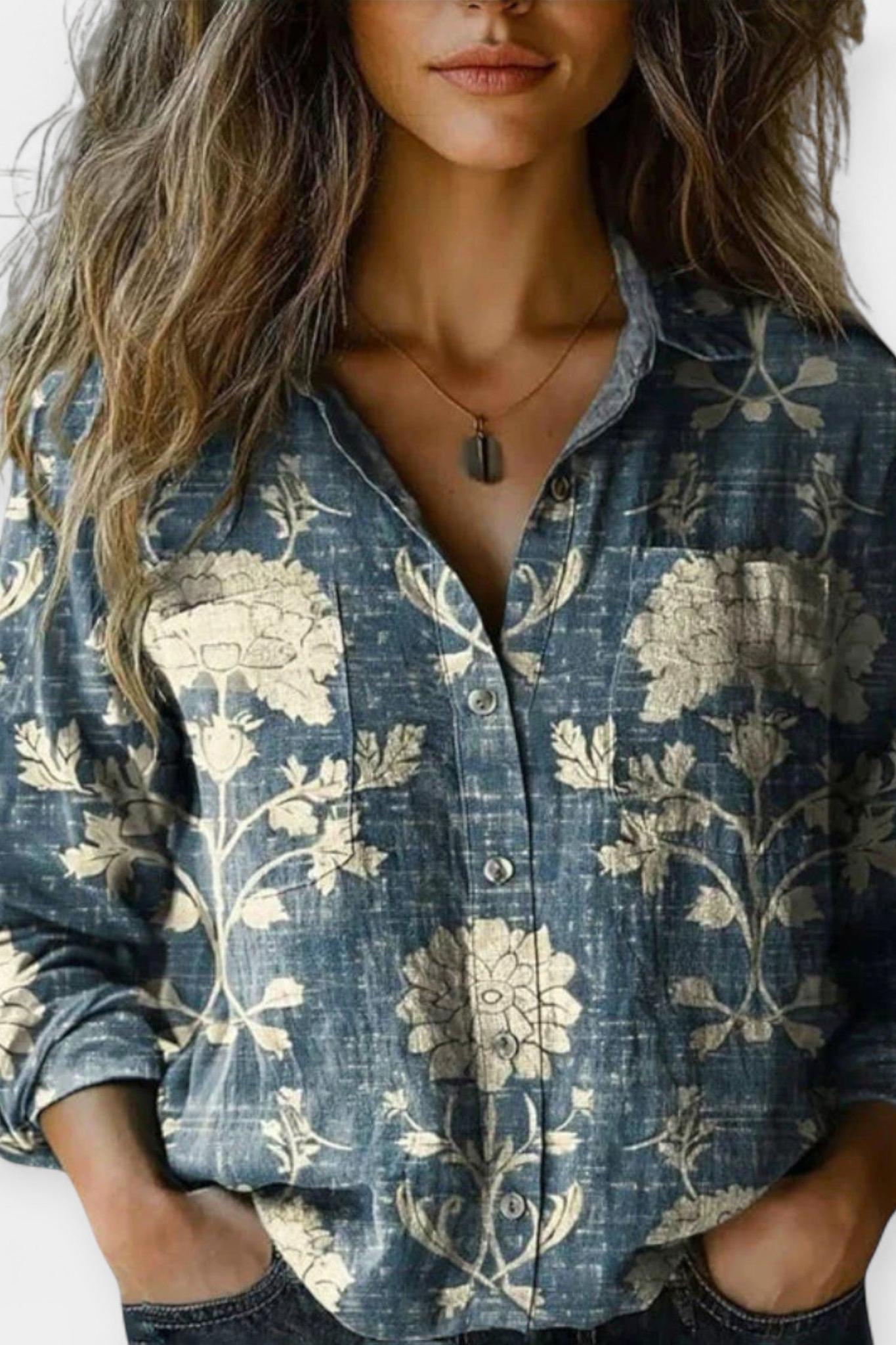 Mille | Blouse vintage à motif