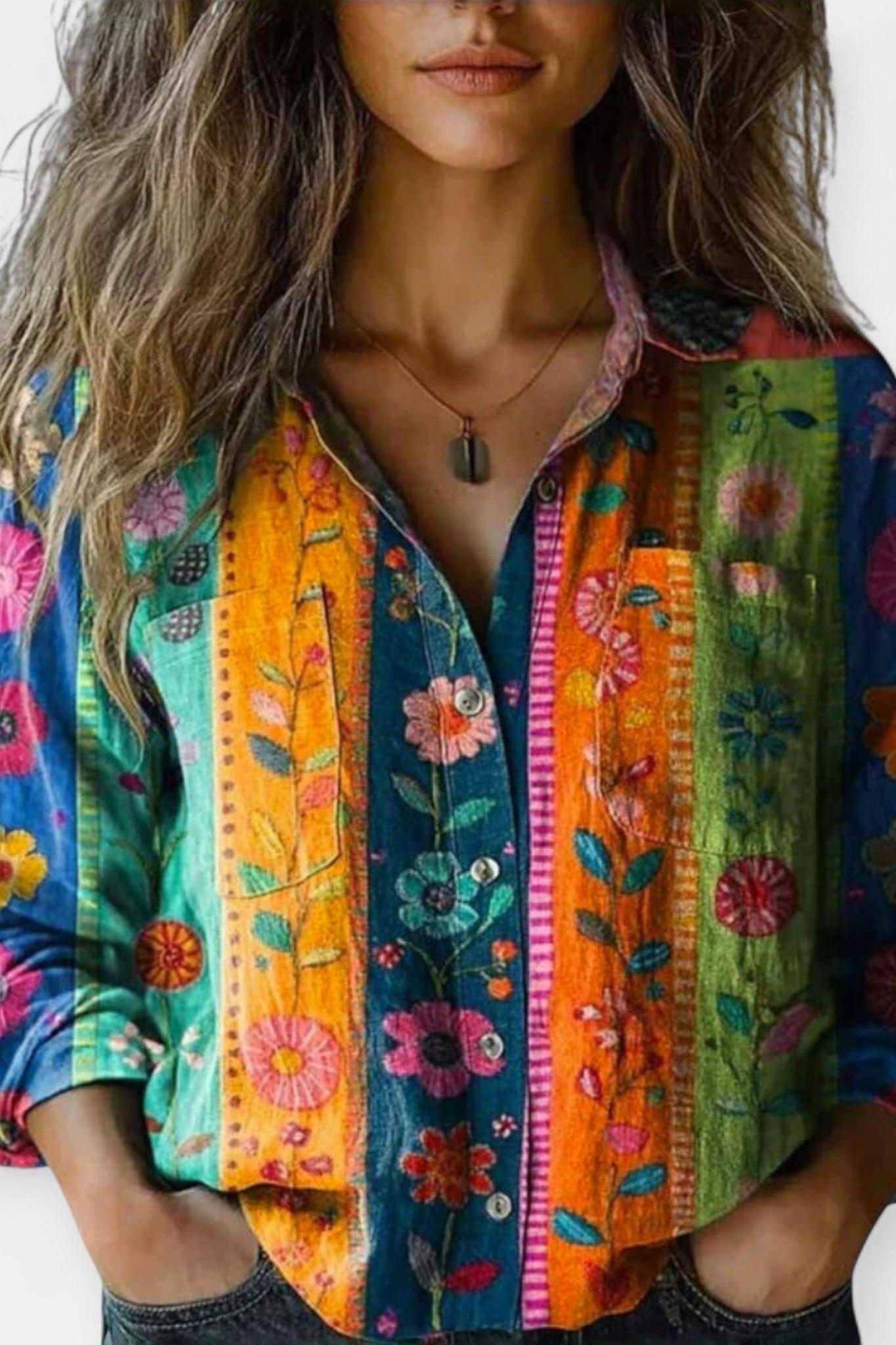 Mille | Blouse vintage à motif