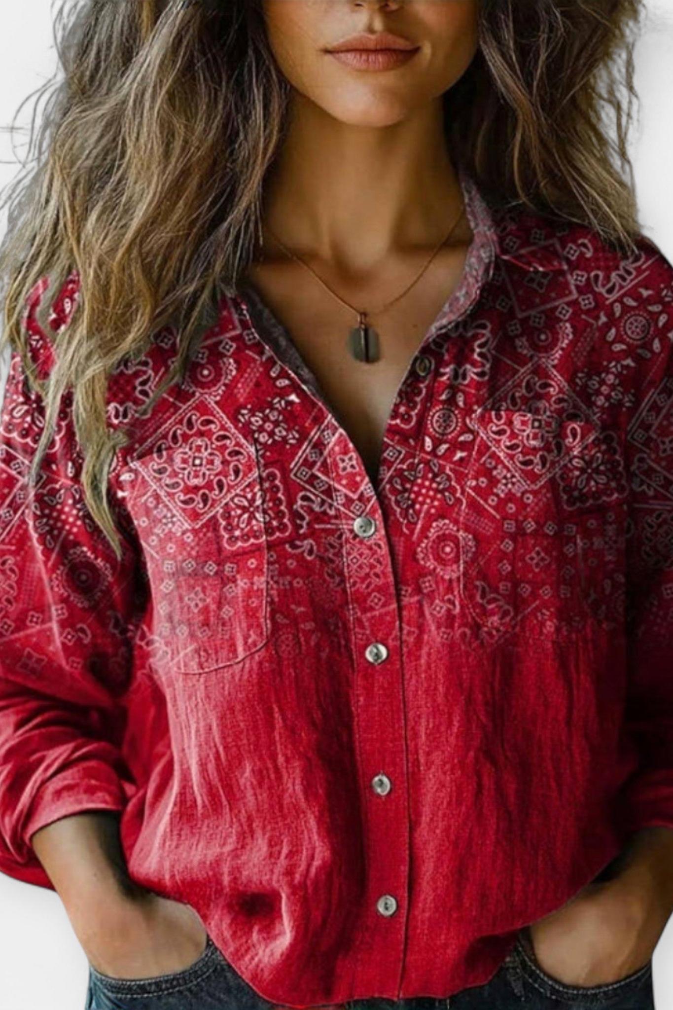 Mille | Blouse vintage à motif